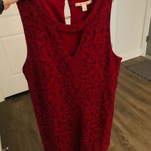 Red holiday dress